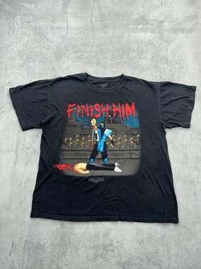 Mortal Kombat Klassic 'Finish Him' Sub-Zero Graphic T-Shirt